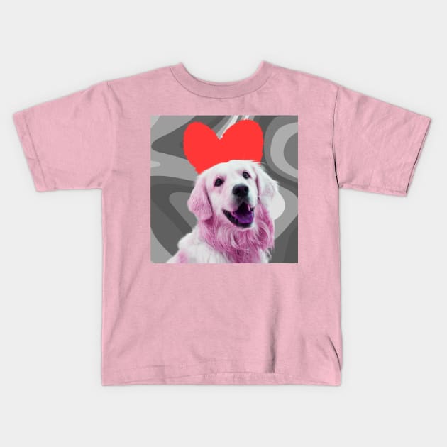 Dog and Heart are the same Kids T-Shirt by Santag